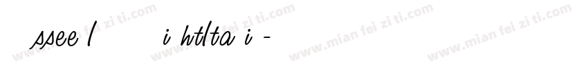 Odyssee ITC TT LightItalic字体转换